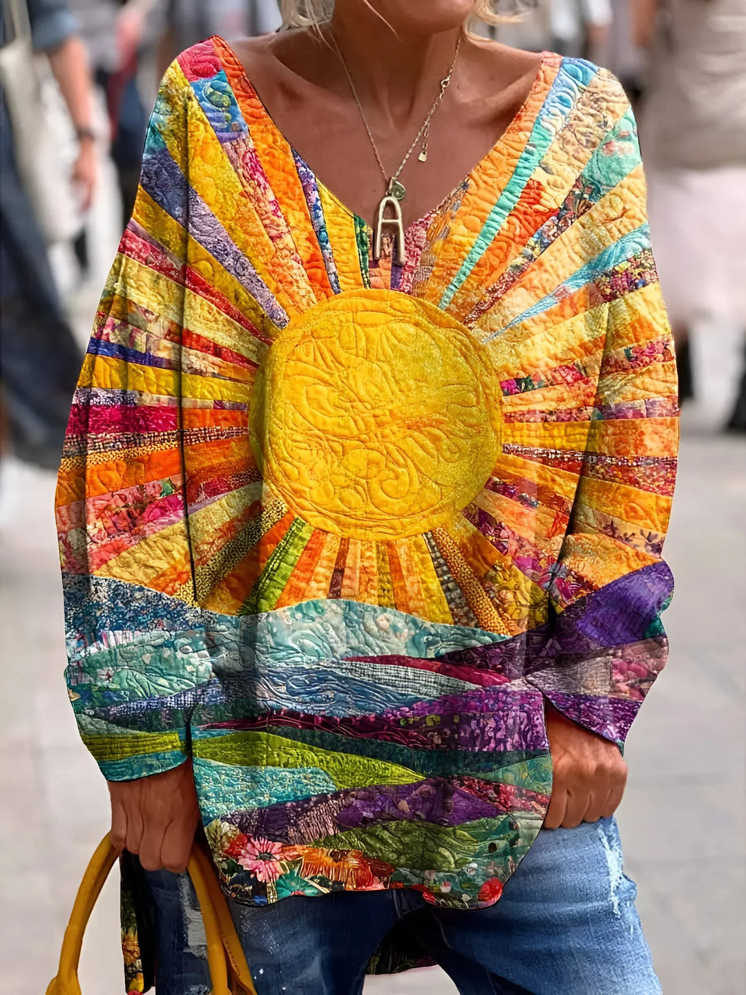 Elisa - vibrant colorful shirt