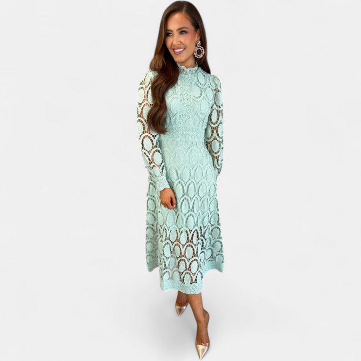 NOA™ – Delicate Lace Midi Dress