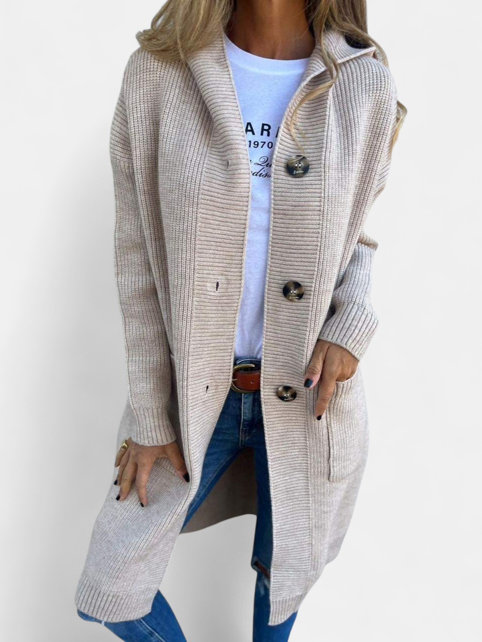VERONICA™ - Chic Long Knit Cardigan