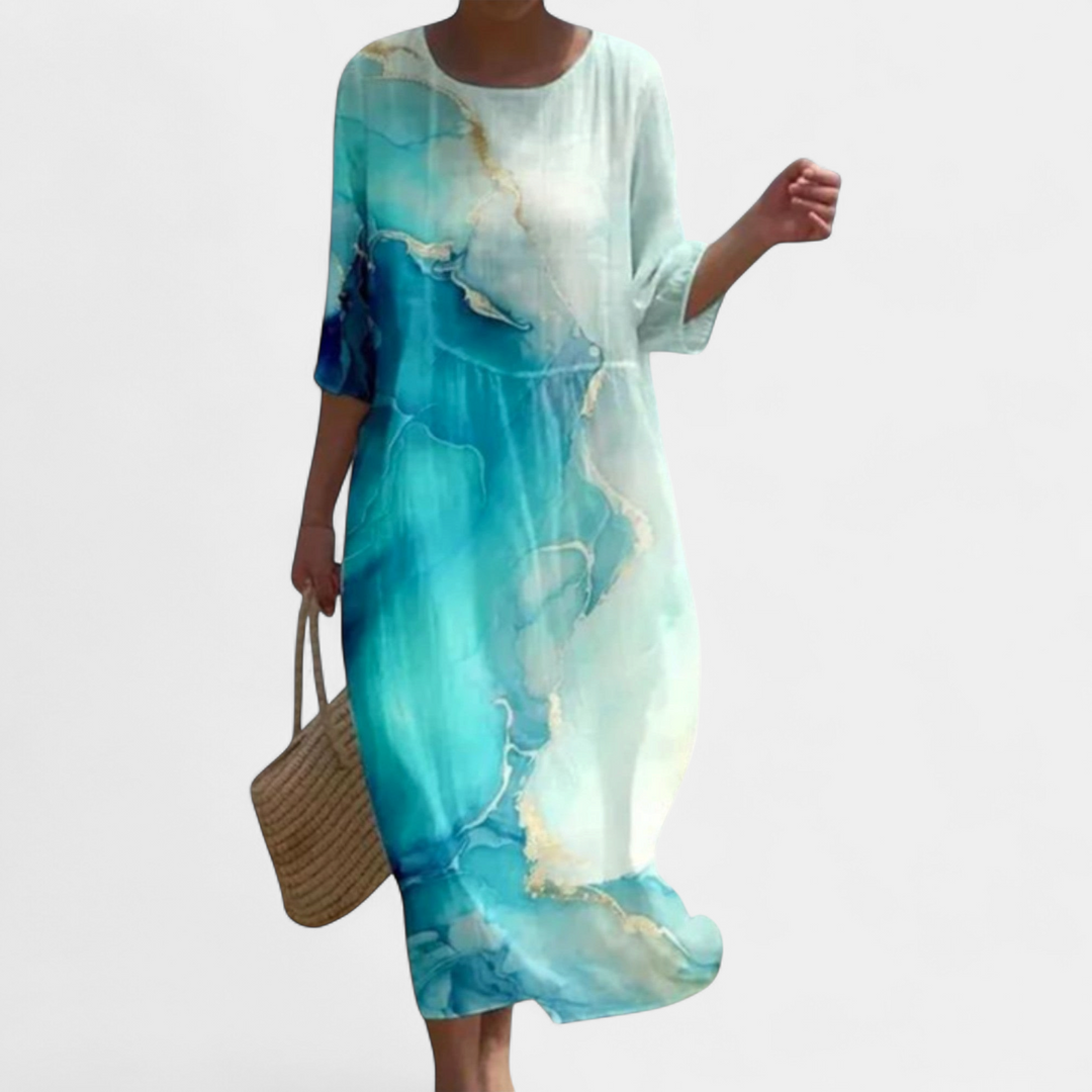 SHAE™ - Elegant Floral Maxi Dress