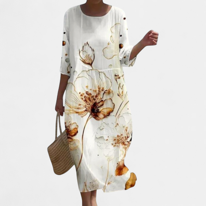 SHAE™ - Elegant Floral Maxi Dress