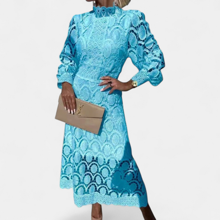 NOA™ – Delicate Lace Midi Dress