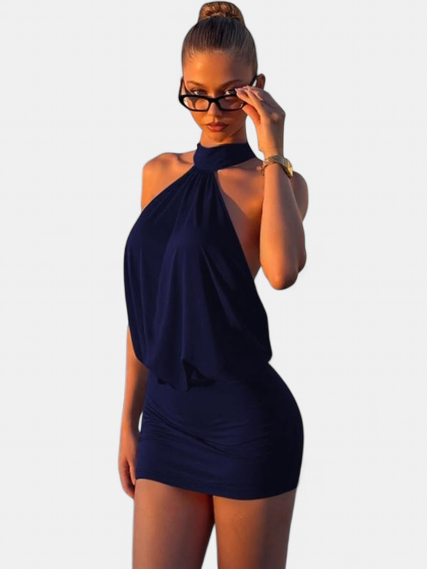 ALEXA™ - Sexy Halter Backless Bodycon Mini Dress for Parties & Clubs