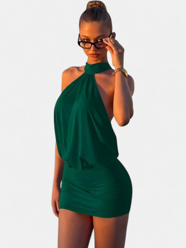 ALEXA™ - Sexy Halter Backless Bodycon Mini Dress for Parties & Clubs