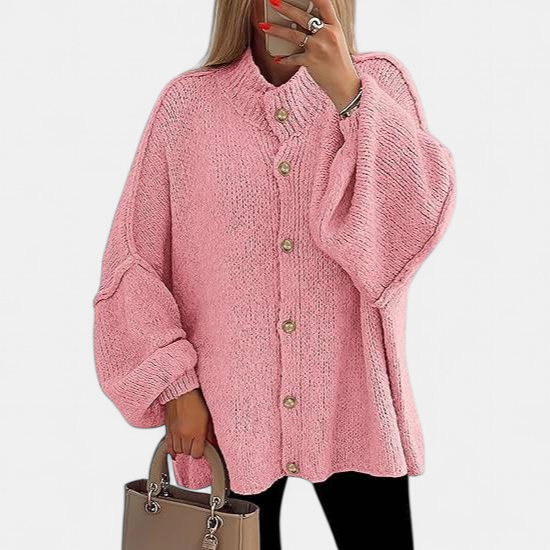 OLIVIA™ - Women Chunky Knit Button Down Cardigan Jacket