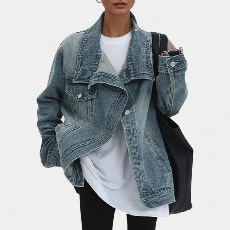 SARAH™ – Street Style Trendy Asymmetric Button Jacket