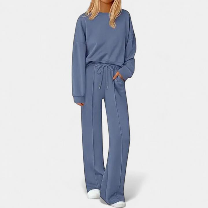 REMY™ – Cozy Knit Wide-Leg Sweatsuit Set