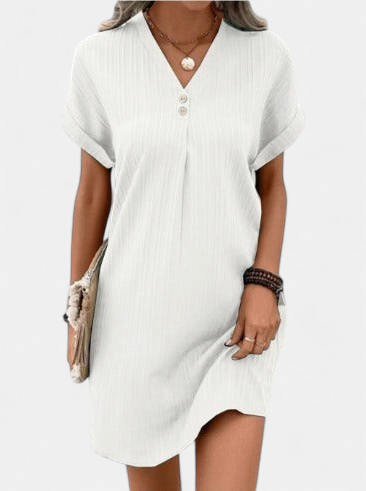 CHLOE™ – Classic V-Neck Dress