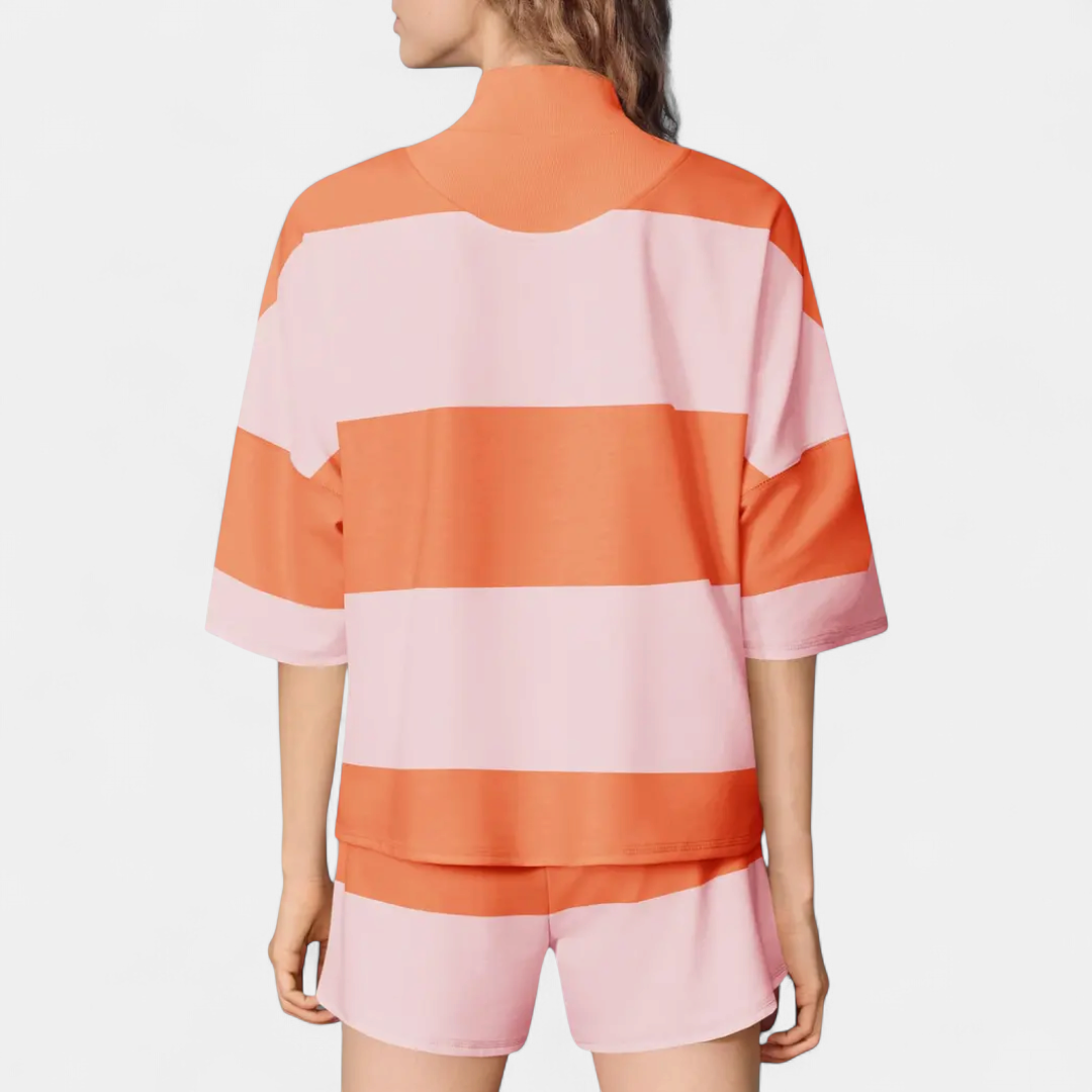 BLAKE™ – Striped Relaxed Lounge Tracksuit Set