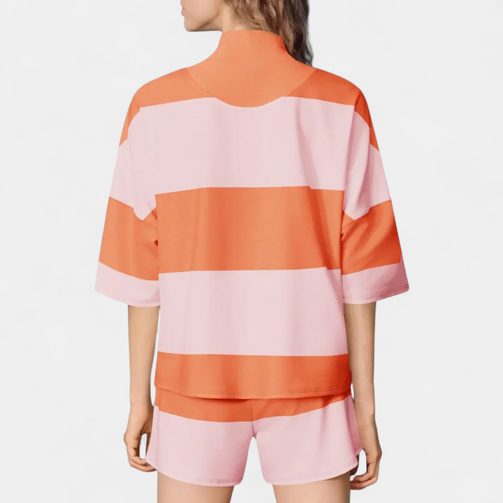 BLAKE™ – Striped Relaxed Lounge Tracksuit Set