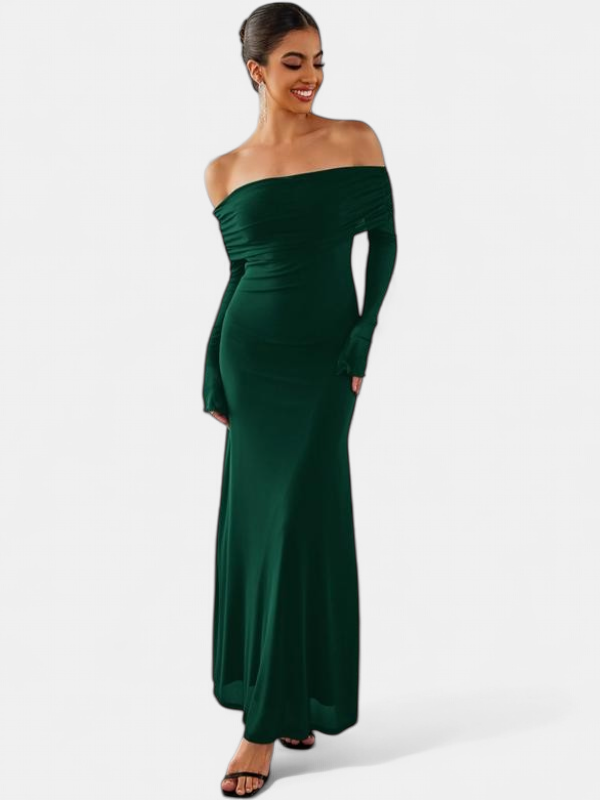 THEA™ - Off The Shoulder Ruched Sequin Bodycon Dress for Parties