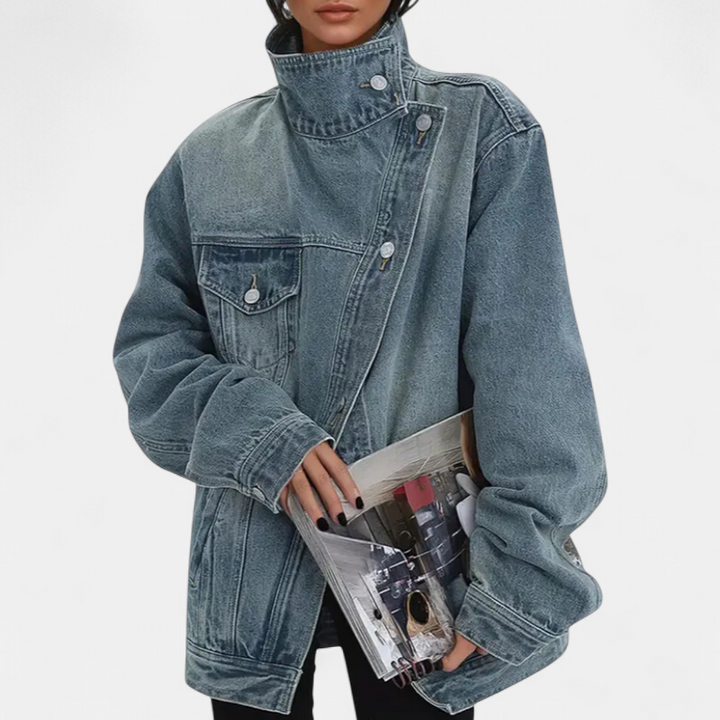 SARAH™ – Street Style Trendy Asymmetric Button Jacket