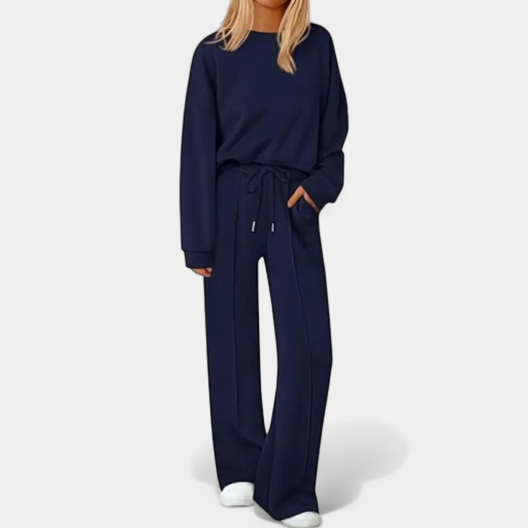 REMY™ – Cozy Knit Wide-Leg Sweatsuit Set