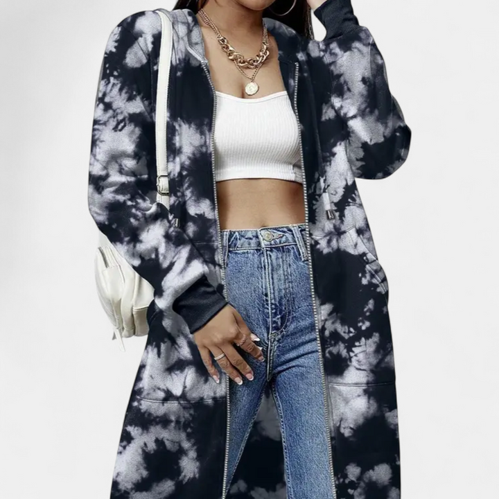 REESE™ – Cozy Letter-Print Zip-Up Hoodie Cardigan