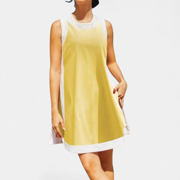 HALLIE™ – Color Block Sleeveless Two Piece Sets