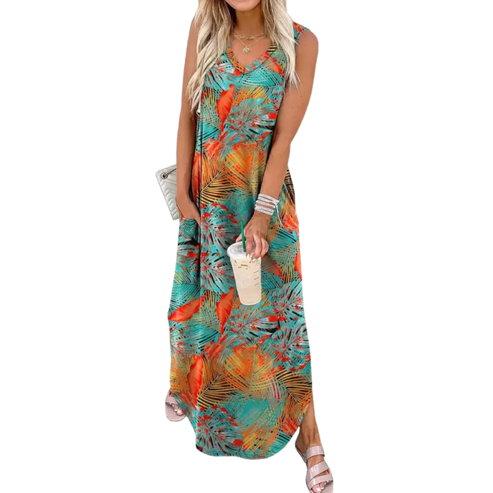 Floral Blue Orange