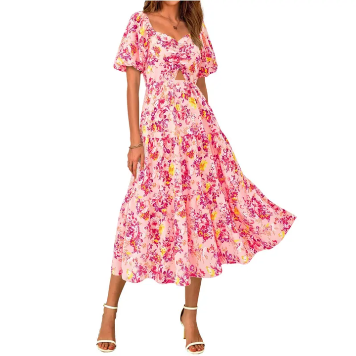 Floral Pink Red