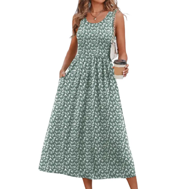 Green White Print