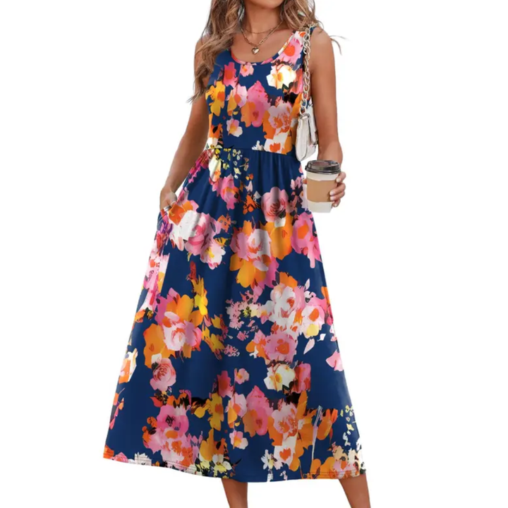 Navy Pink Floral