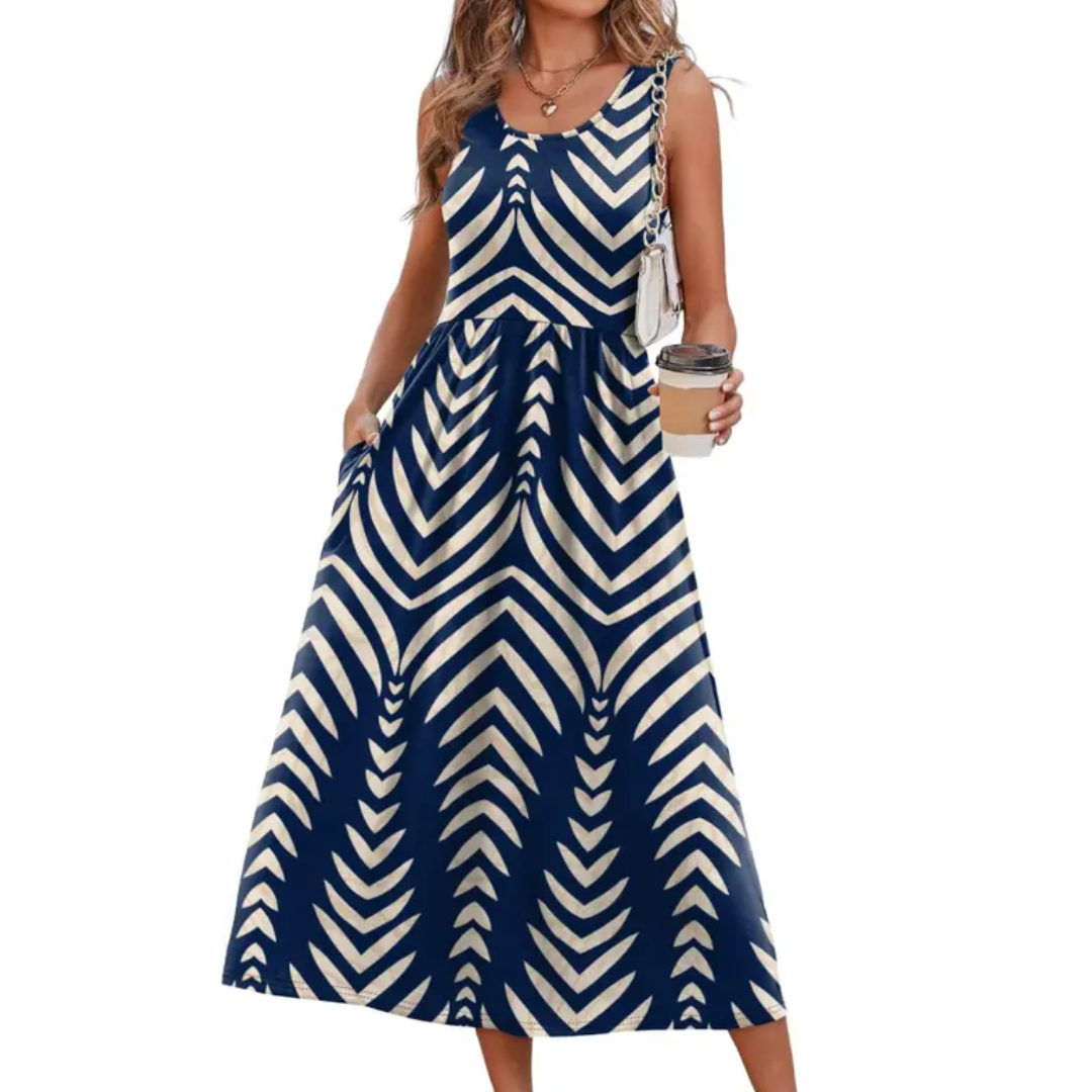 Navy Print