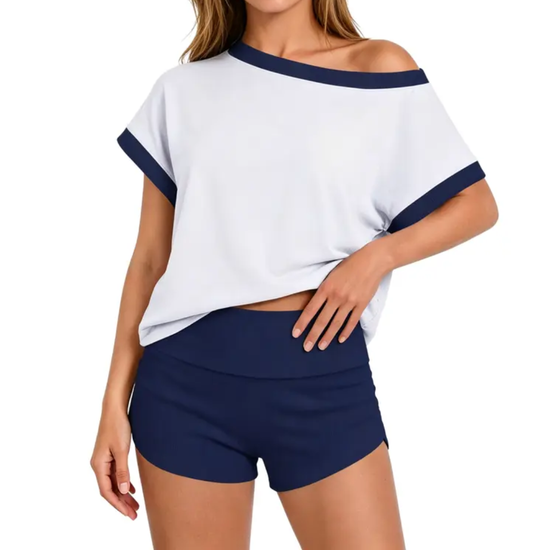 Navy White