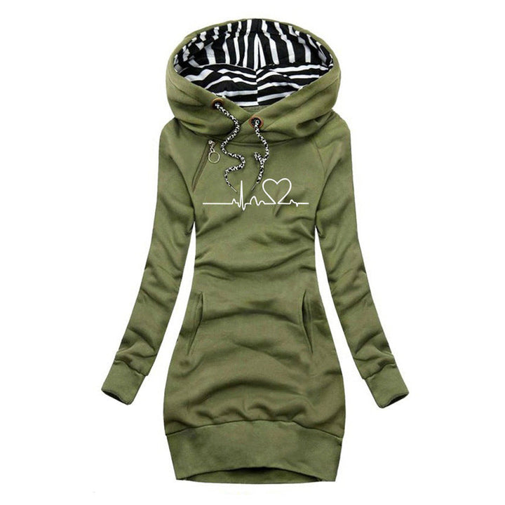 Emily™ - Heartbeat-Print Sweater Dress