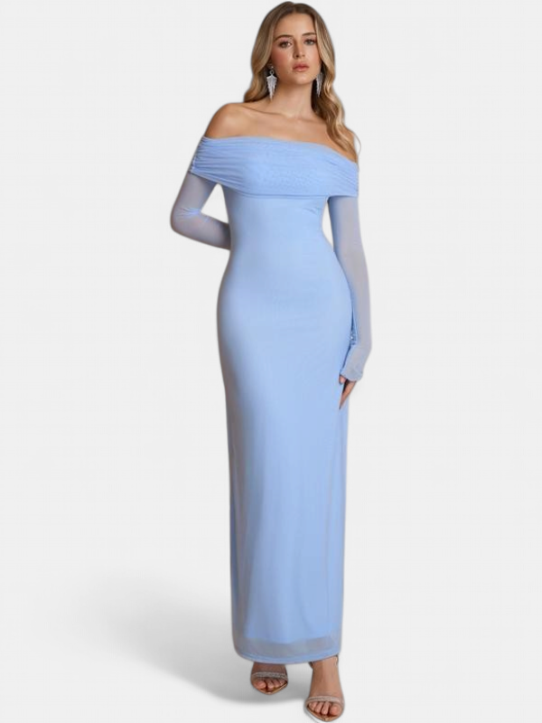 THEA™ - Off The Shoulder Ruched Sequin Bodycon Dress for Parties