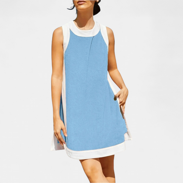 HALLIE™ – Color Block Sleeveless Two Piece Sets