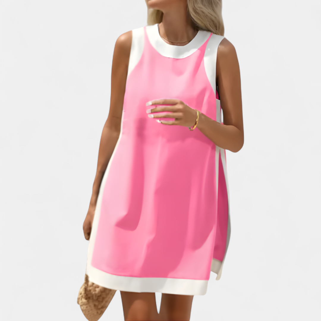 HALLIE™ – Color Block Sleeveless Two Piece Sets