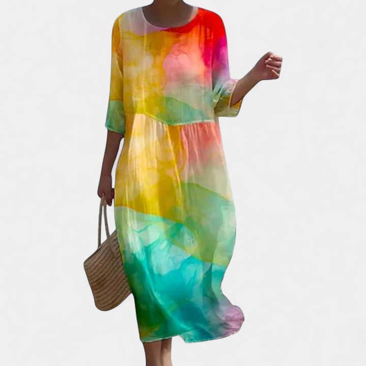 SHAE™ - Elegant Floral Maxi Dress