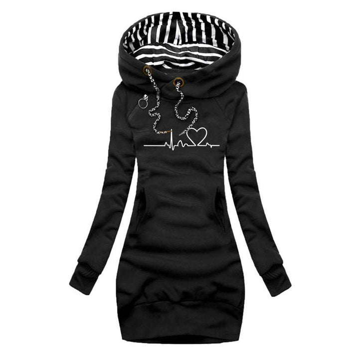 Emily™ - Heartbeat-Print Sweater Dress