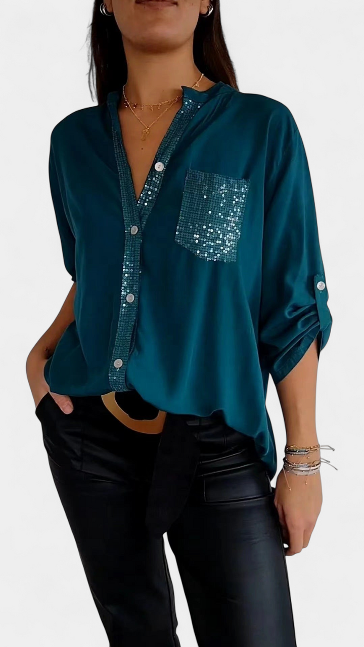 DANICA™ -  Sequin Detailed Blouse