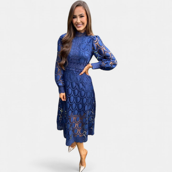 NOA™ – Delicate Lace Midi Dress