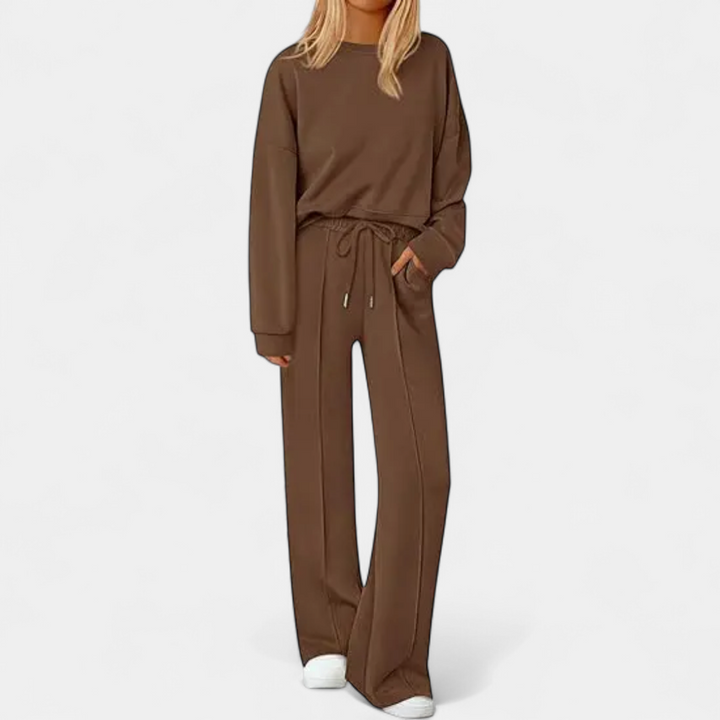 REMY™ – Cozy Knit Wide-Leg Sweatsuit Set