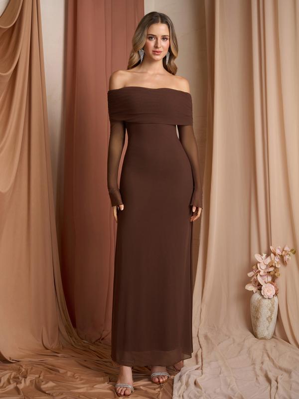 THEA™ - Off The Shoulder Ruched Sequin Bodycon Dress for Parties