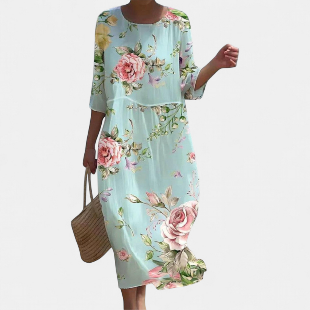 SHAE™ - Elegant Floral Maxi Dress