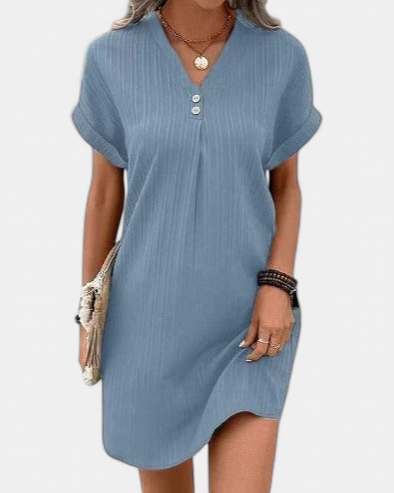 CHLOE™ – Classic V-Neck Dress