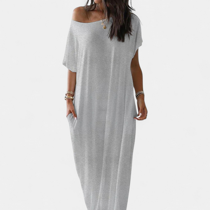 DARLA™ – Cozy Batwing Sleeve Lounge Dress