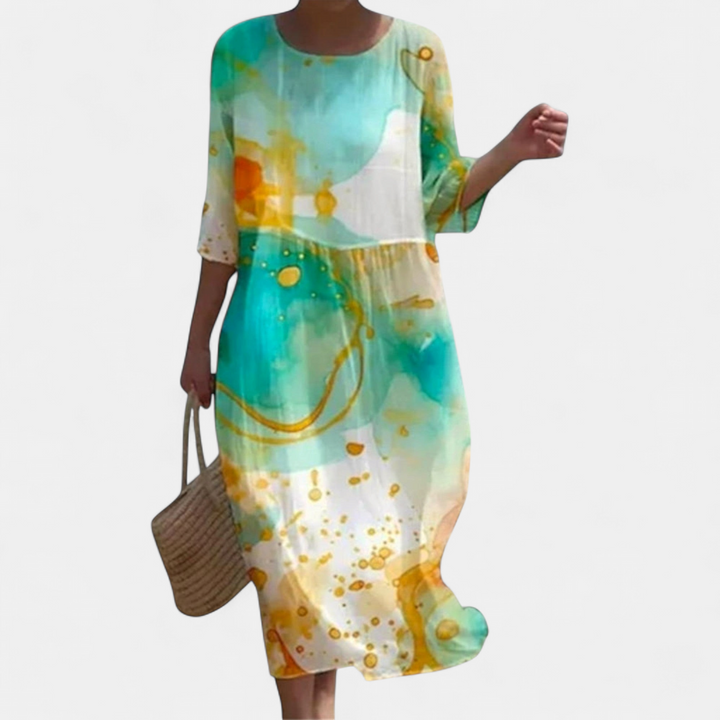 SHAE™ - Elegant Floral Maxi Dress