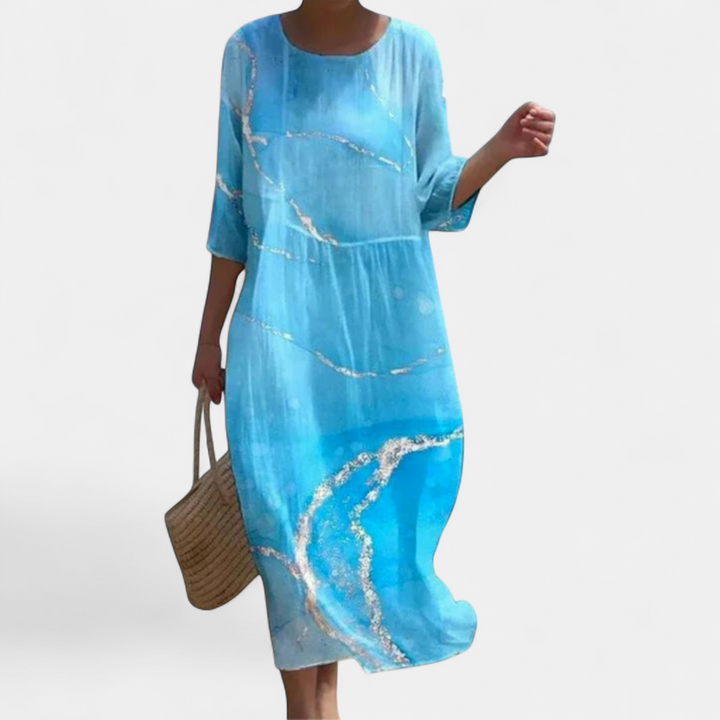 SHAE™ - Elegant Floral Maxi Dress