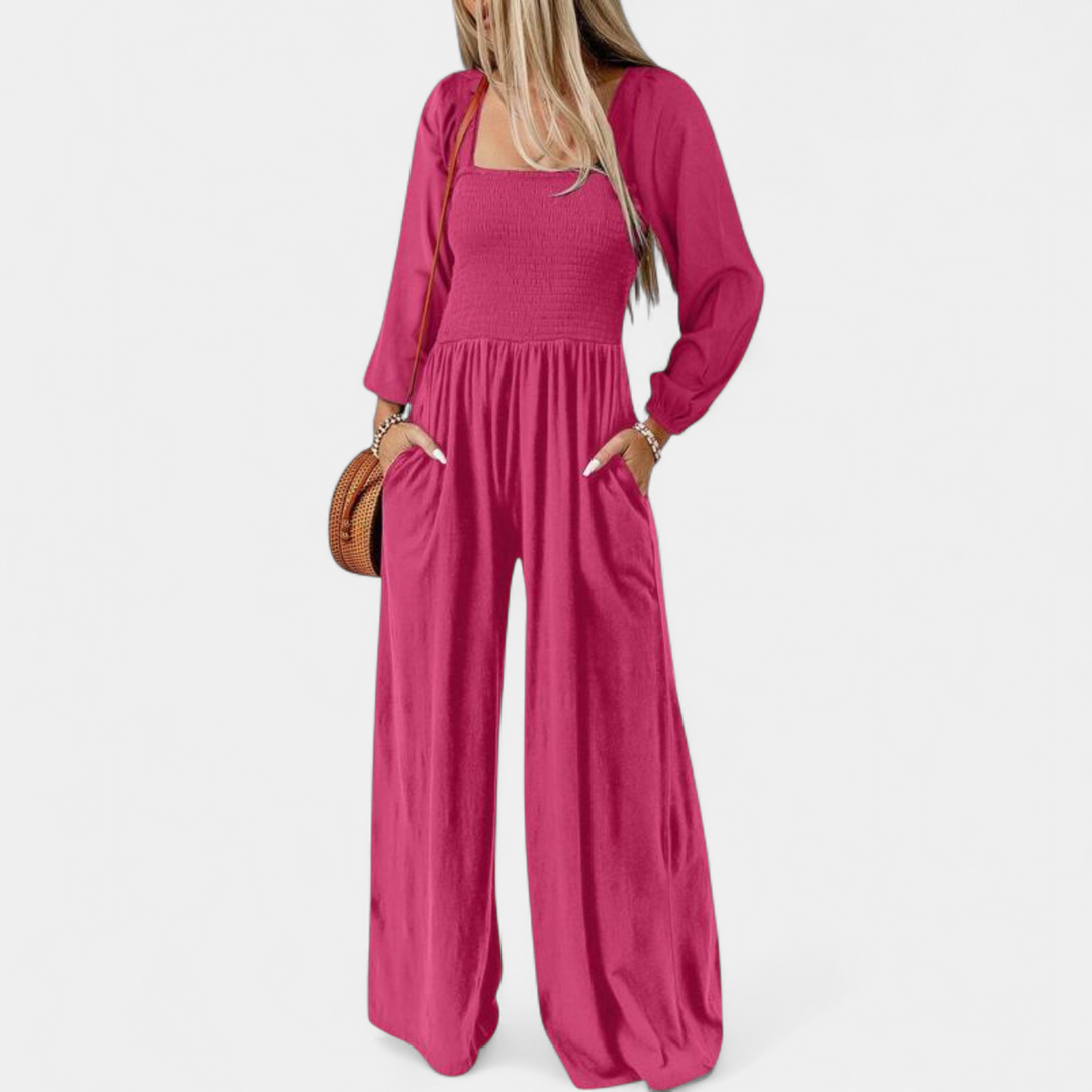 KISHA™ - Chic Loose Overall Wide Leg Jumpsuit