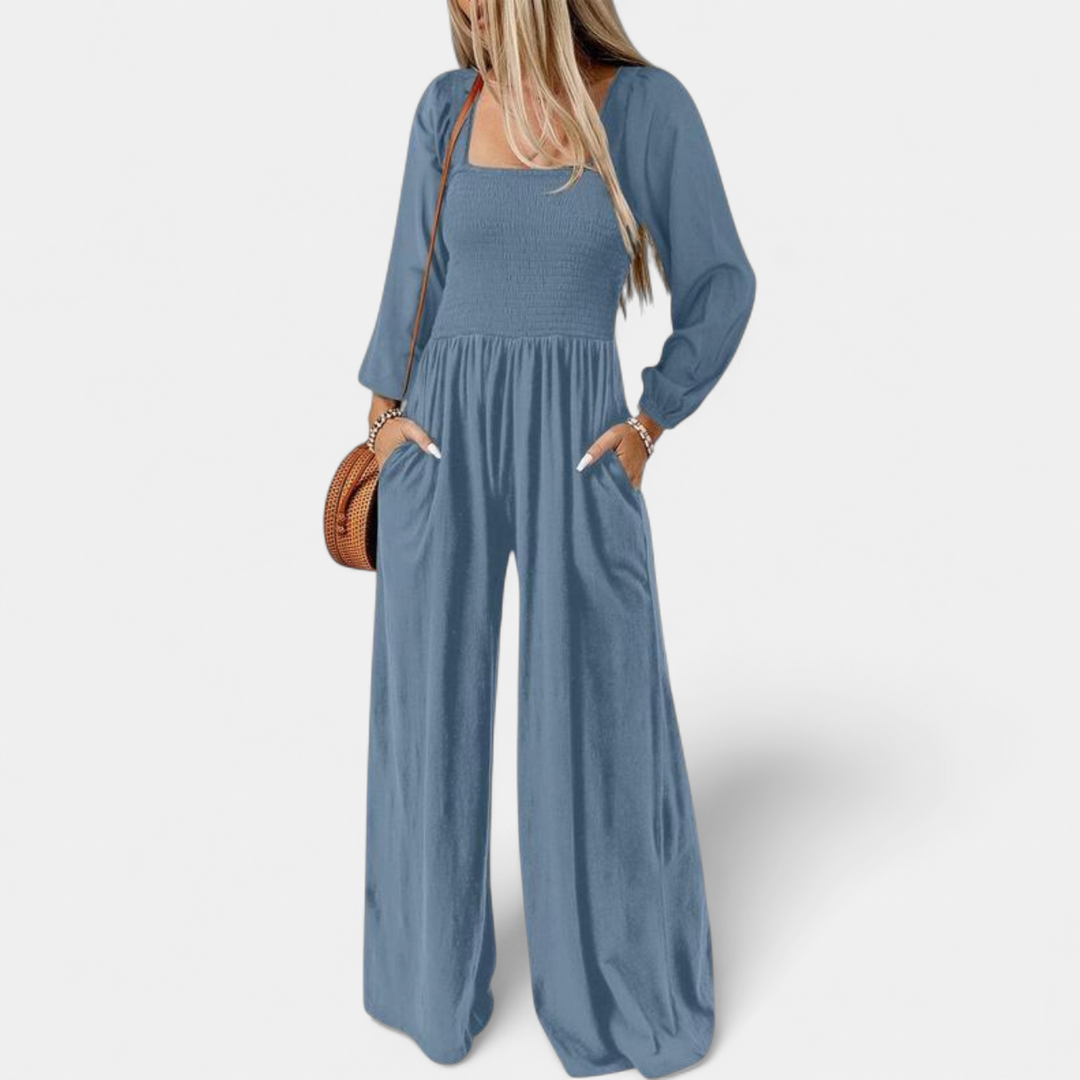 KISHA™ - Chic Loose Overall Wide Leg Jumpsuit