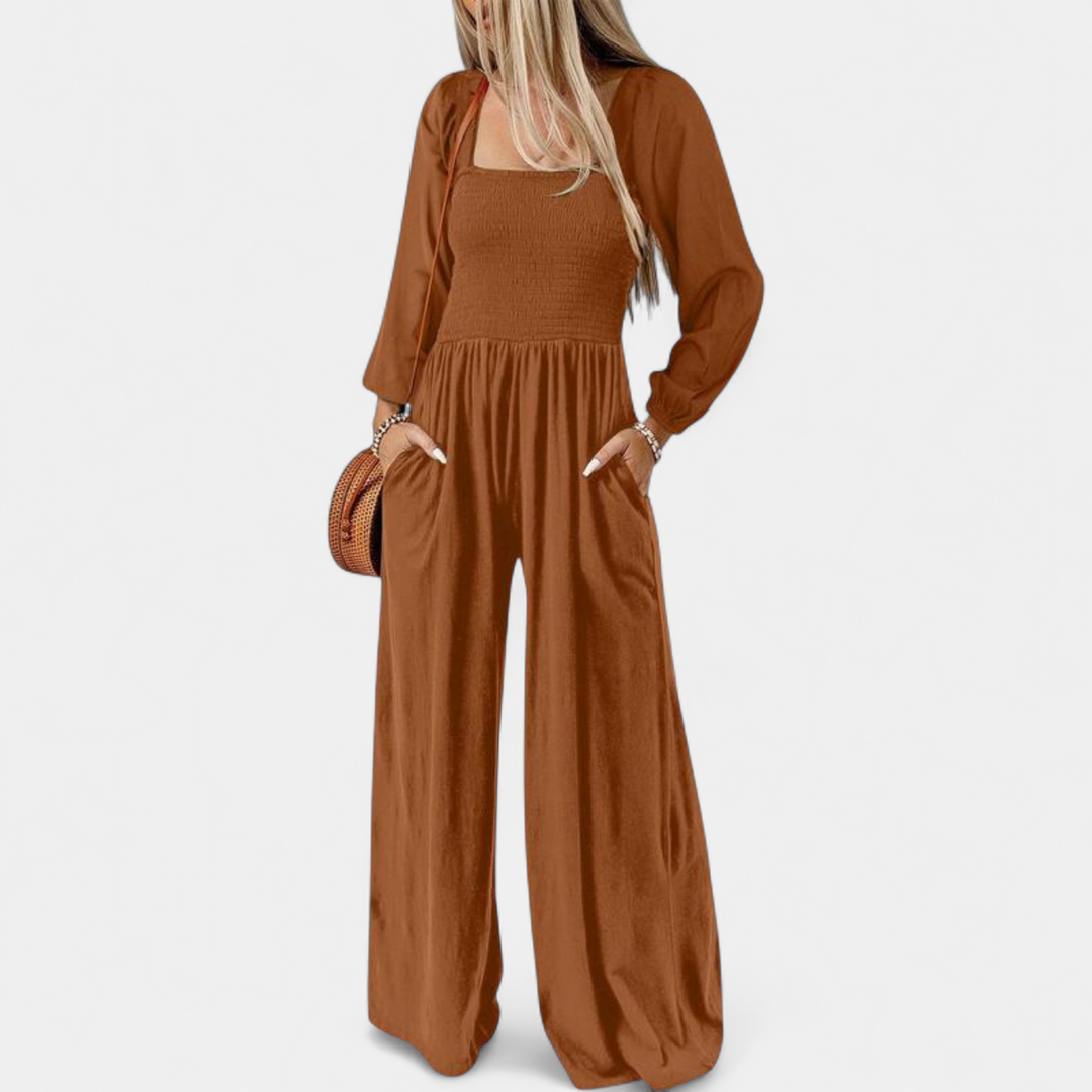 KISHA™ - Chic Loose Overall Wide Leg Jumpsuit