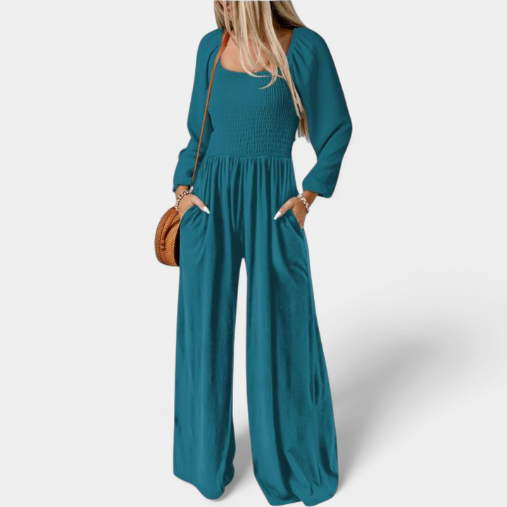 KISHA™ - Chic Loose Overall Wide Leg Jumpsuit