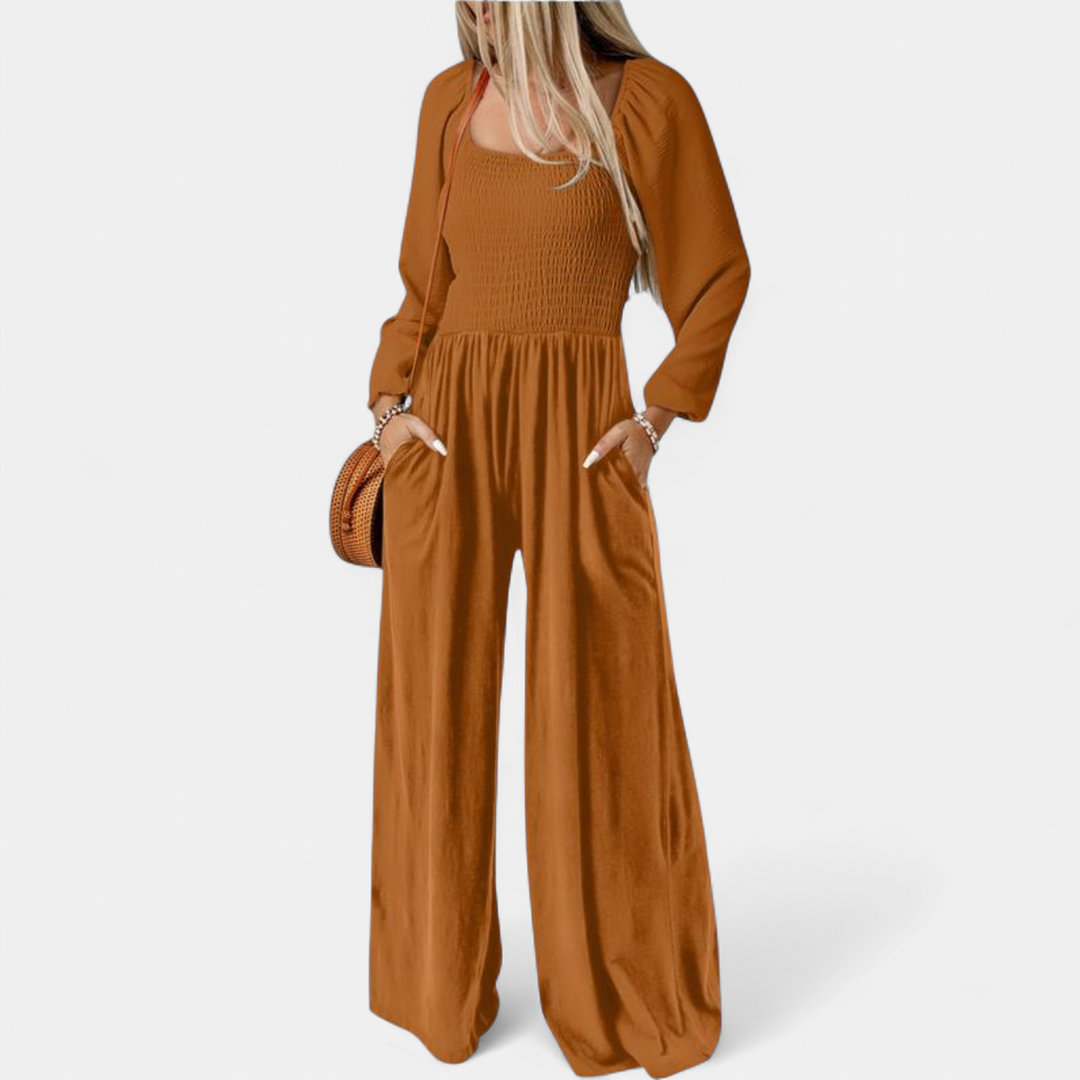 KISHA™ - Chic Loose Overall Wide Leg Jumpsuit