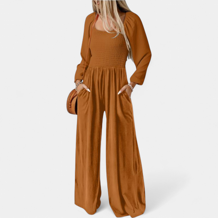 KISHA™ - Chic Loose Overall Wide Leg Jumpsuit