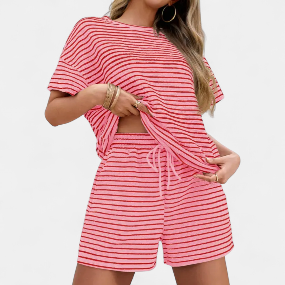 LOLA™ – Striped Relaxed Lounge Pajama Set