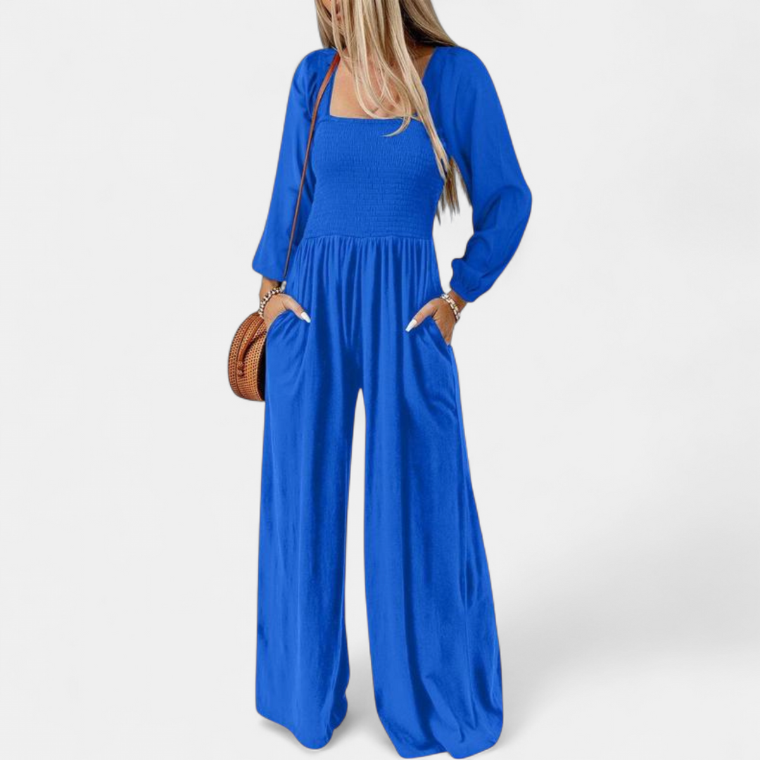 KISHA™ - Chic Loose Overall Wide Leg Jumpsuit