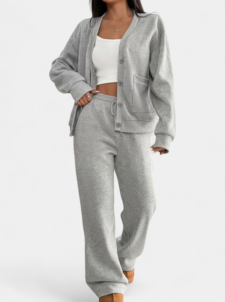 LAUREL™ – Casual Cardigan & Lounge Trousers Matching Set