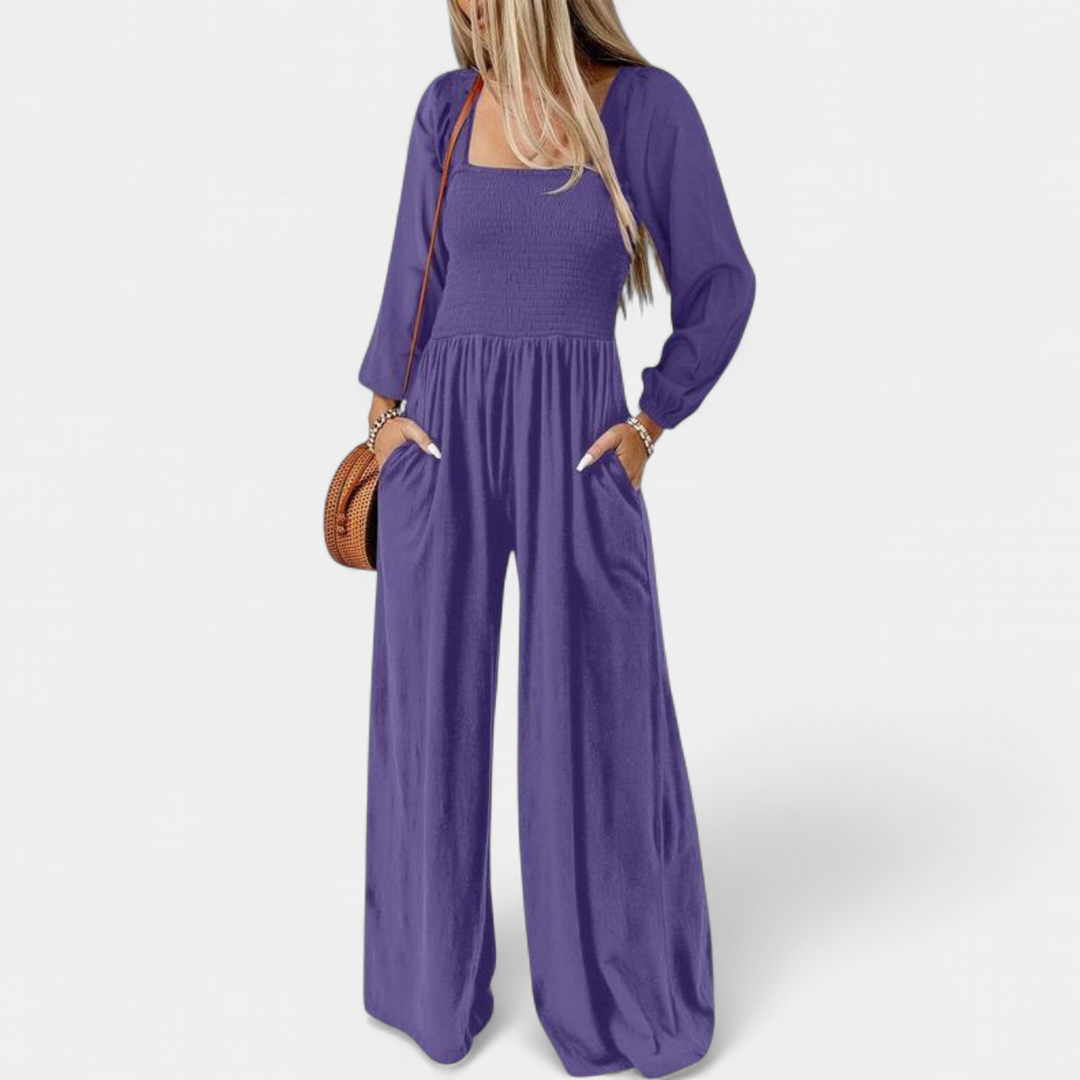 KISHA™ - Chic Loose Overall Wide Leg Jumpsuit